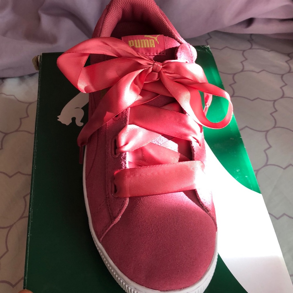 suede platform mono satin